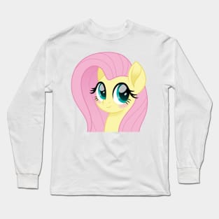 Fluttershy portrait Long Sleeve T-Shirt